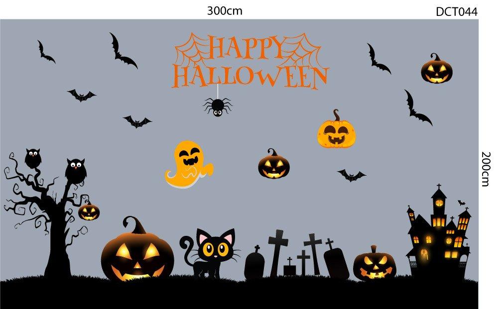 Decal Trang Trí Halloween Rùng Rợn Combo 8
