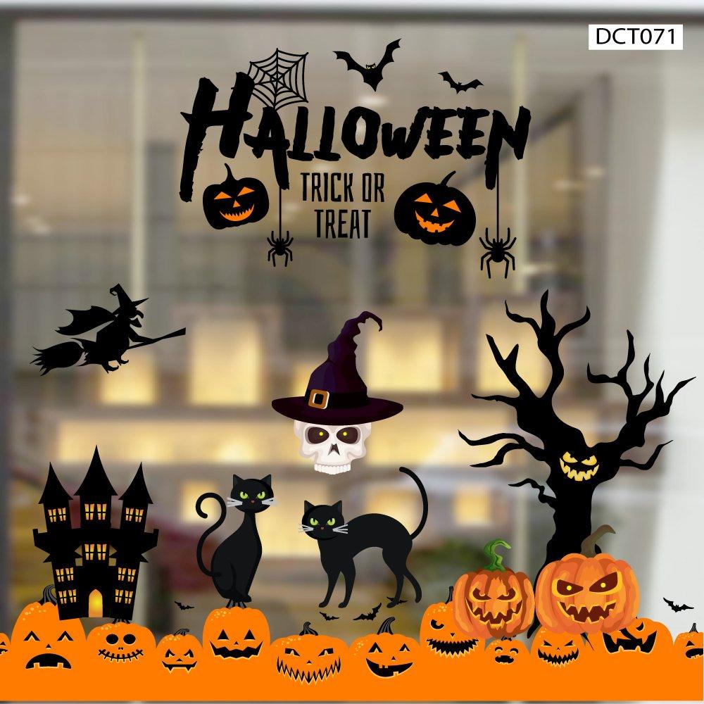 Decal trang trí Halloween Trick or Treat Combo 1