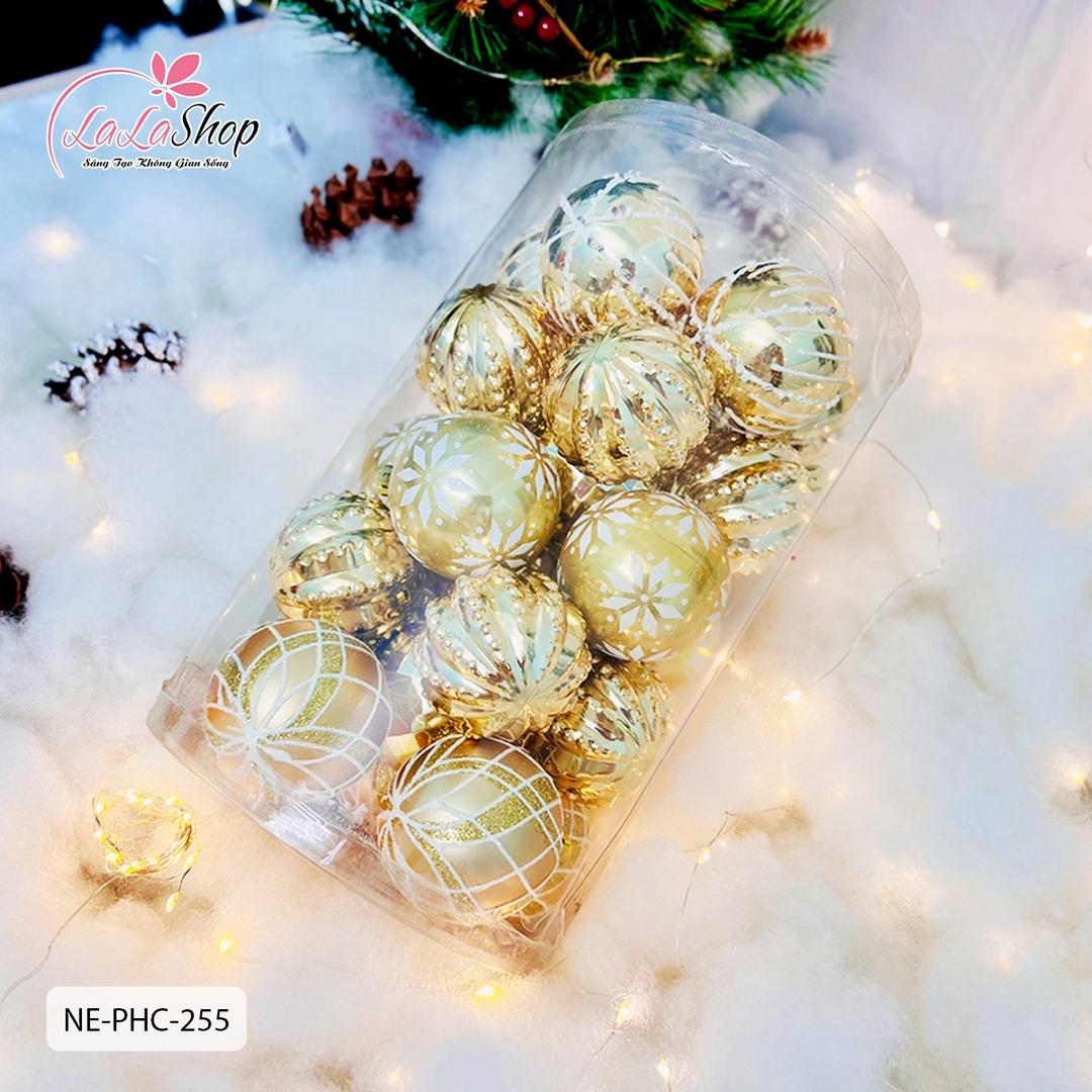 Hộp châu đủ loại trang trí treo cây thông noel