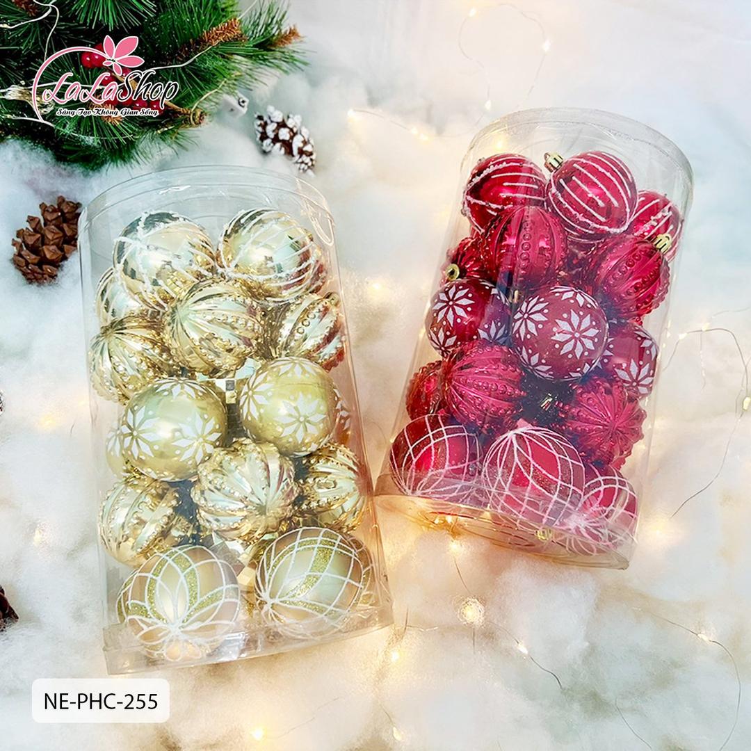 Hộp châu đủ loại trang trí treo cây thông noel