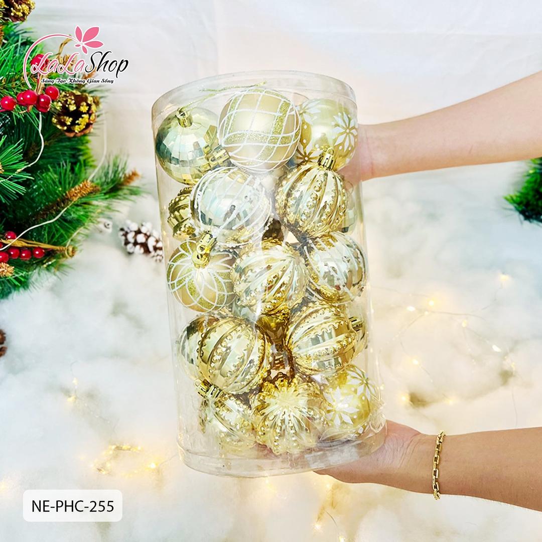 Hộp châu đủ loại trang trí treo cây thông noel