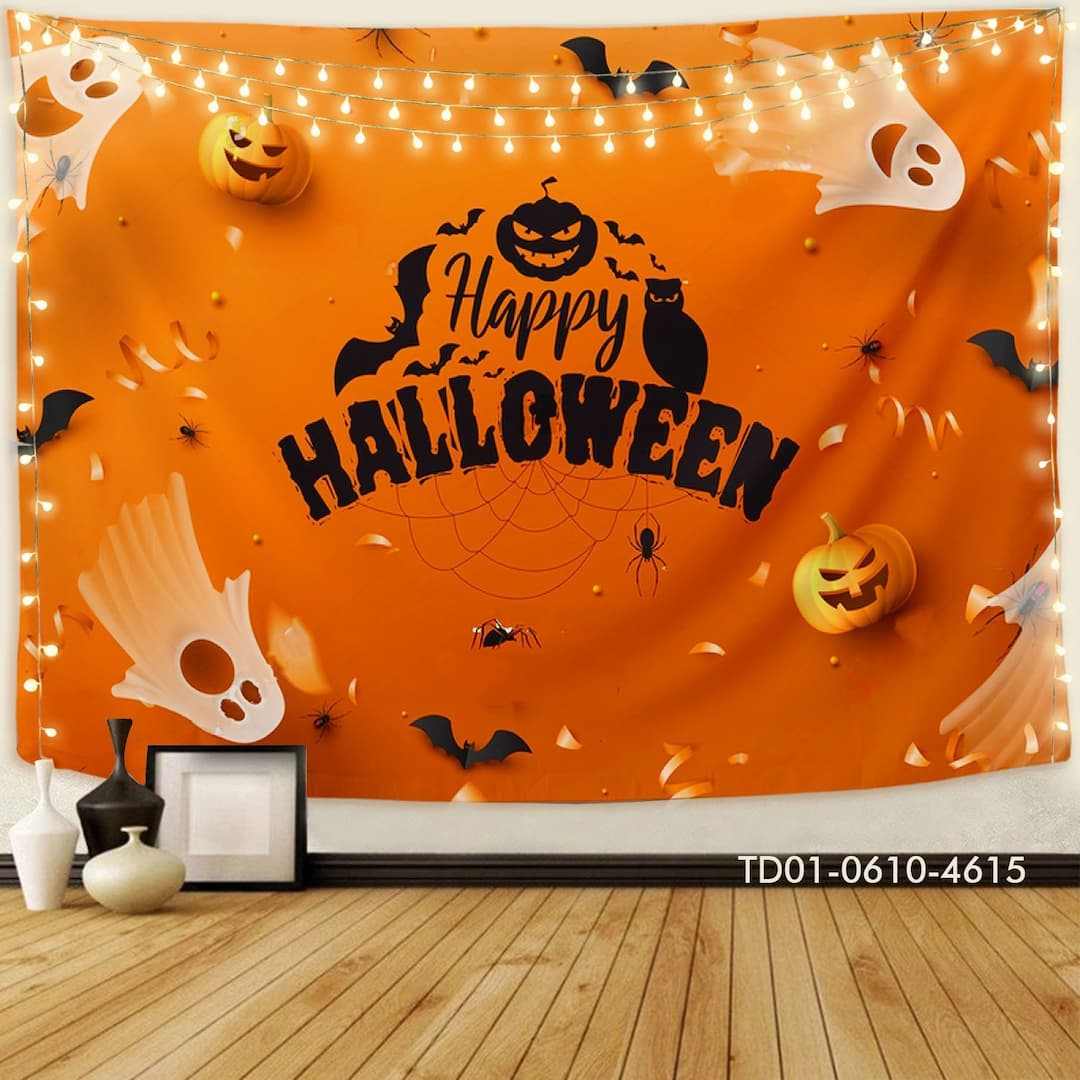 Tranh Vải Halloween Treo Tường Happy Halloween Mẫu 5