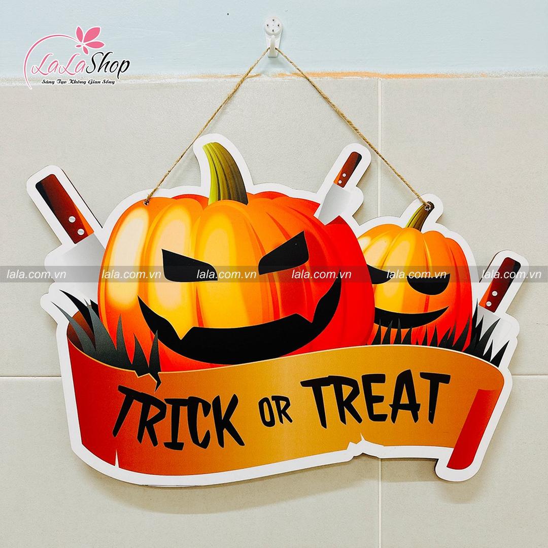 Bảng Treo Cửa Trang Trí Halloween 50x30cm