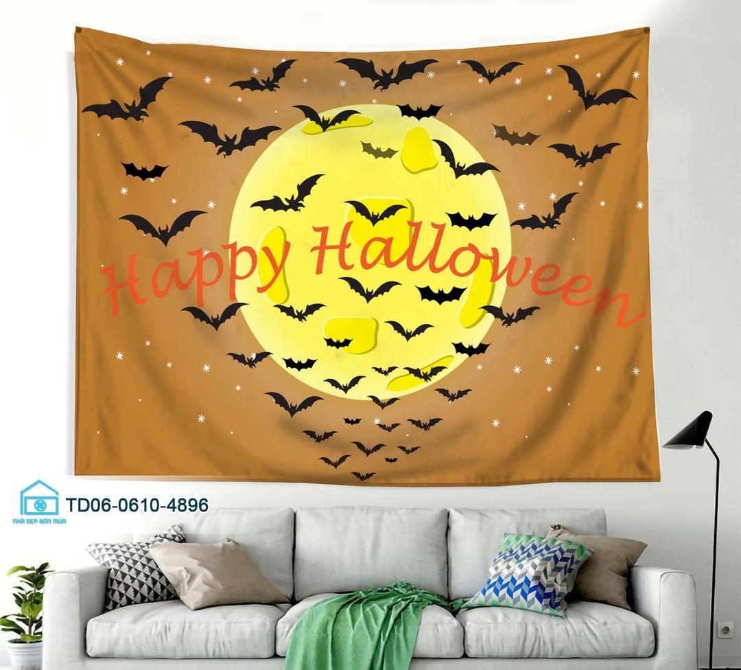 Tranh Vải Halloween Treo Tường Happy Halloween Mẫu 12