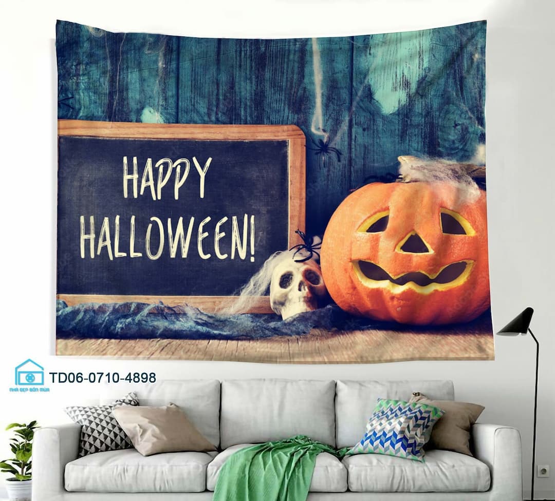 Tranh Vải Halloween Treo Tường Happy Halloween Mẫu 14