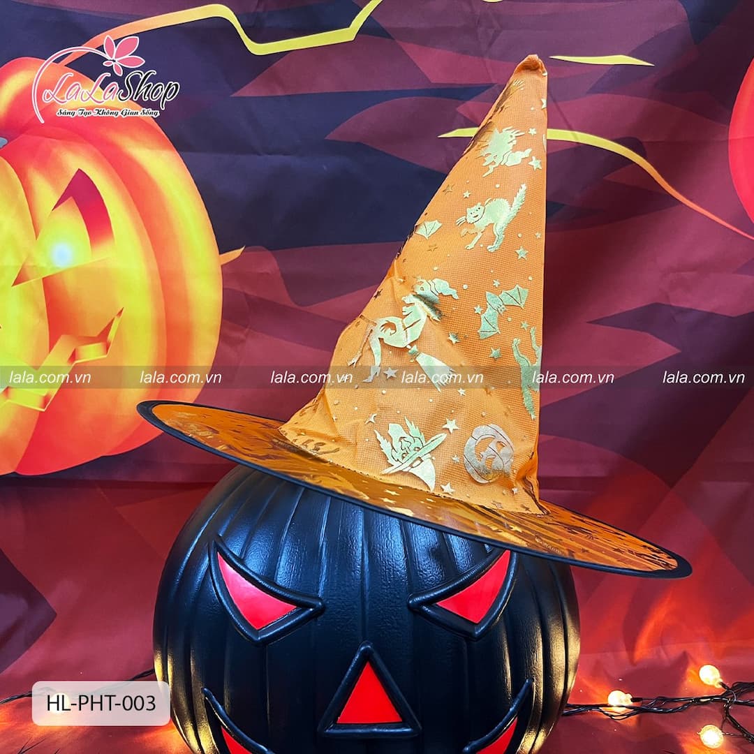 Phụ Kiện Trang Trí Halloween Nón Phù Thủy Nhiều Màu - Loại mỏng