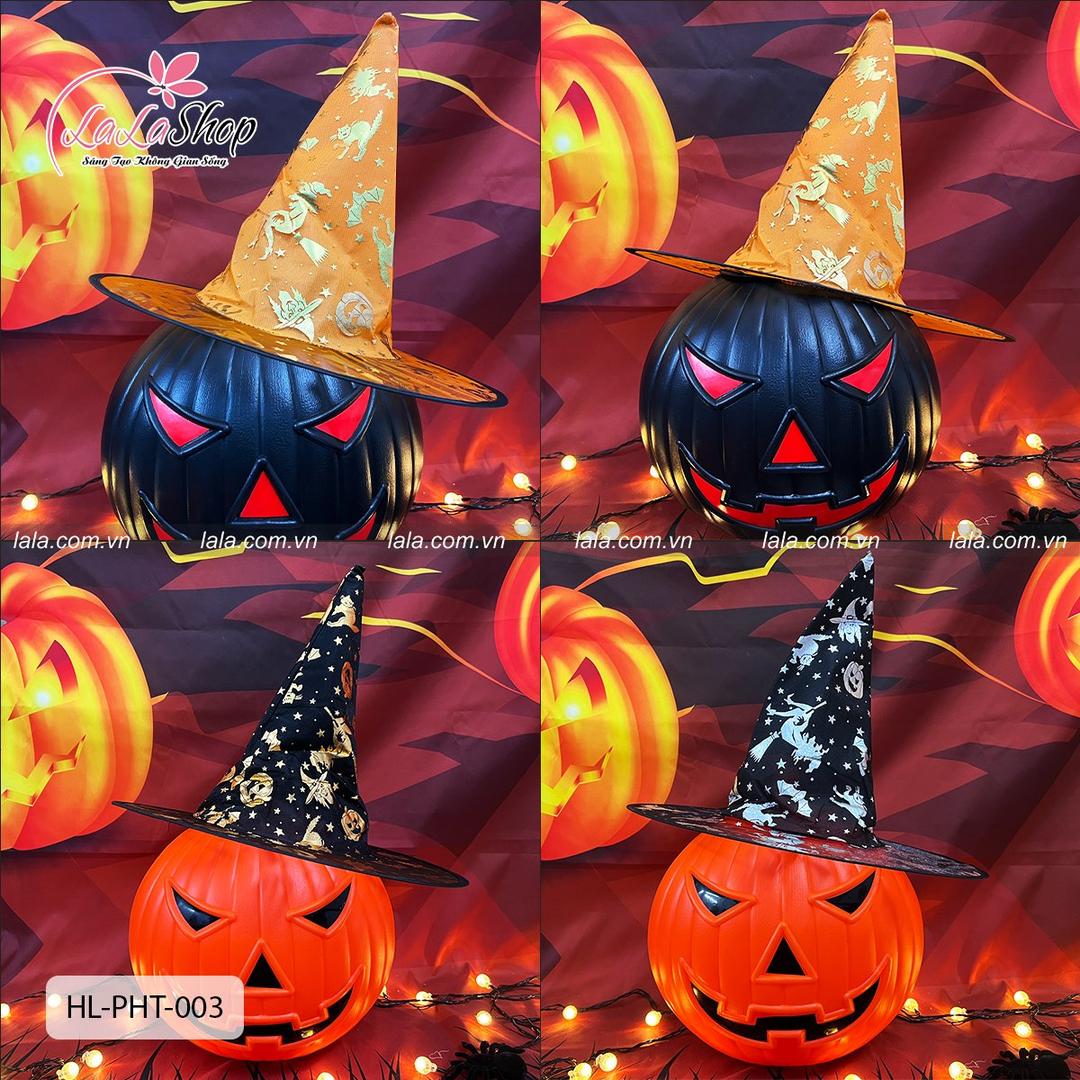 Phụ Kiện Trang Trí Halloween Nón Phù Thủy Nhiều Màu - Loại mỏng