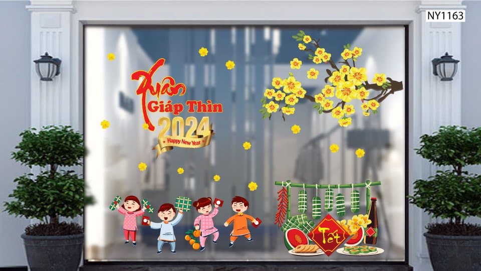 Decal Trang Trí Tết 2024