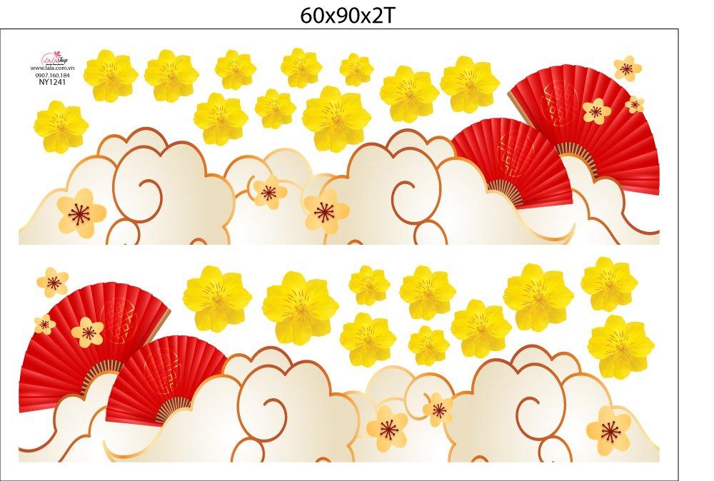 Combo Decal Trang Trí Ngày Tết Như Ý Cát Tường