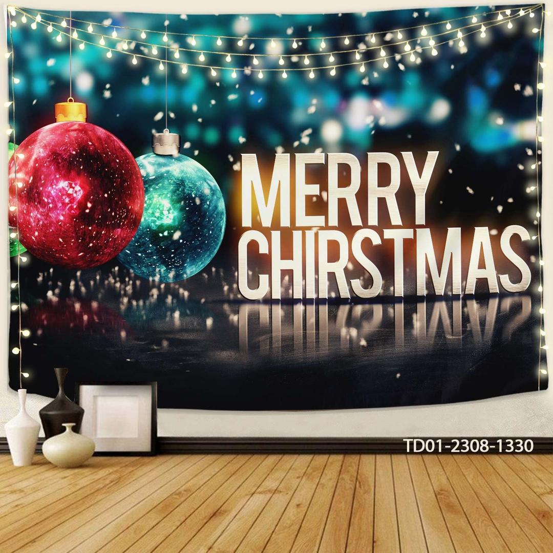 Tranh Vải Treo Tường Trang Trí Noel Merry Christmas Mẫu 27