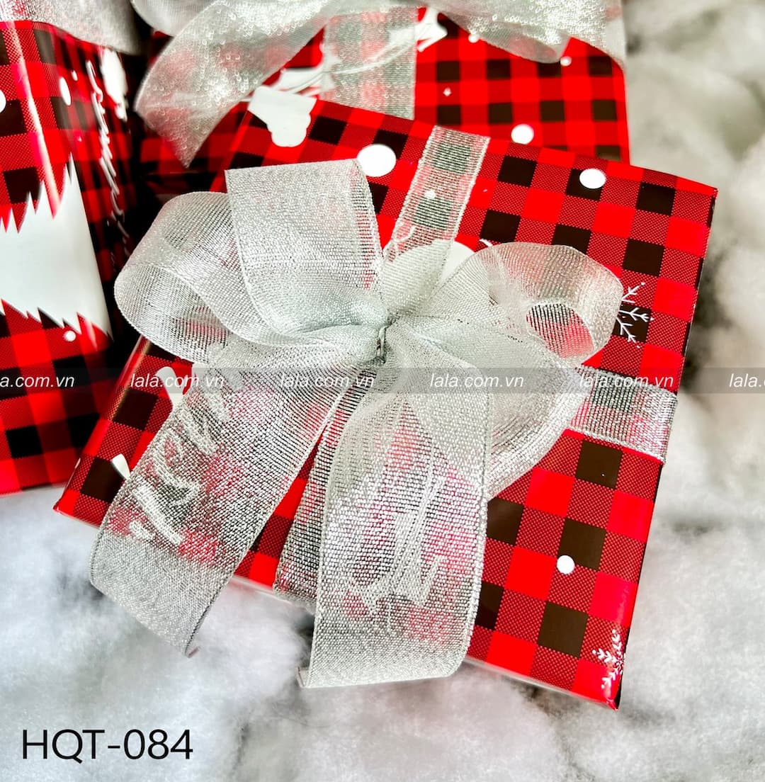 Set 3 hộp quà giáng sinh trang trí cây thông noel làm quà tặng - Mẫu 084