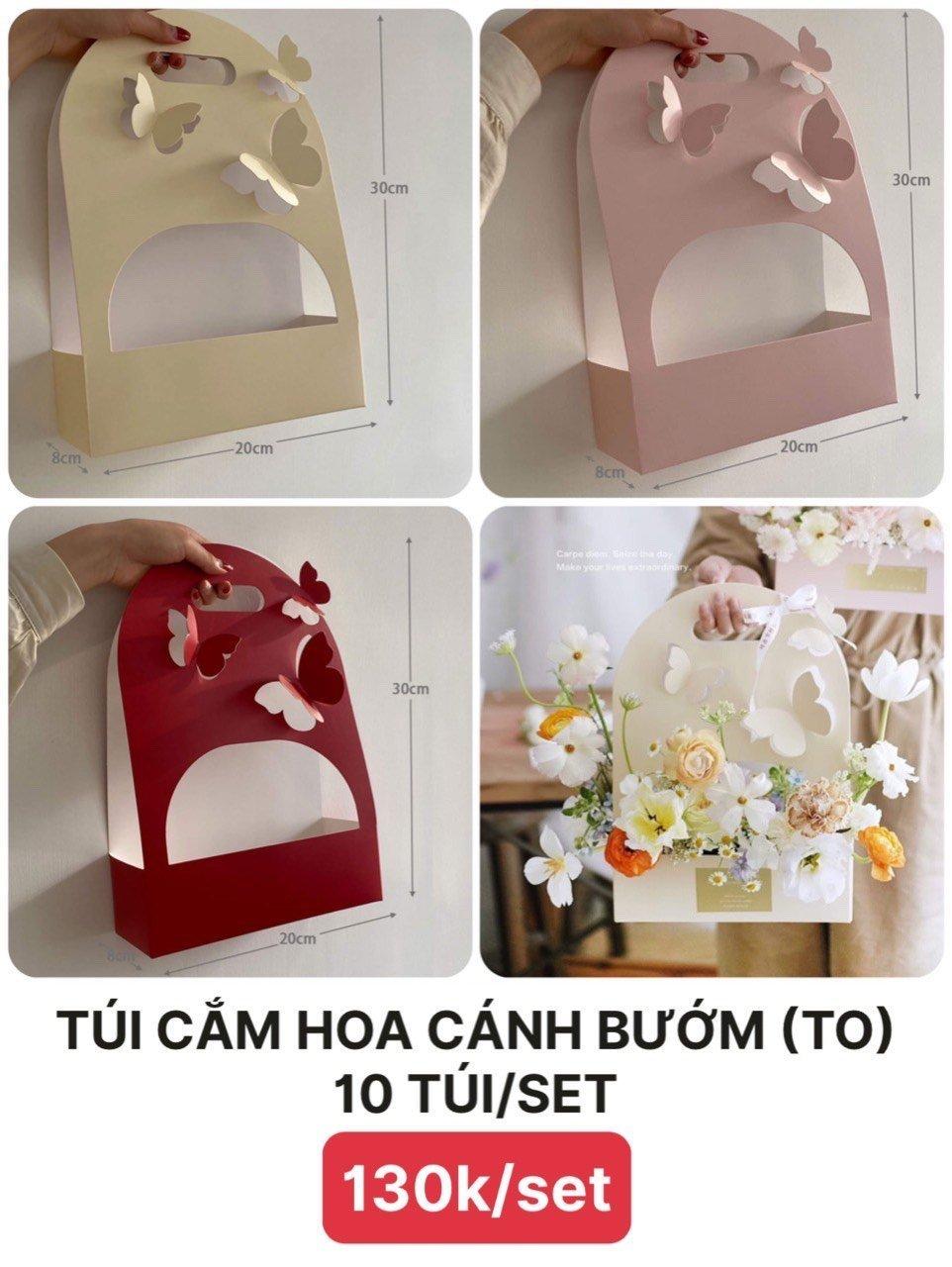 Túi cắm hoa cánh bướm lớn