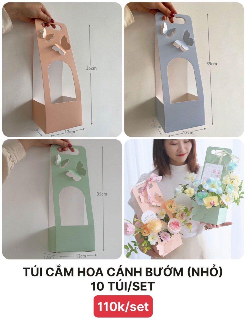 Túi cắm hoa cánh bướm nhỏ