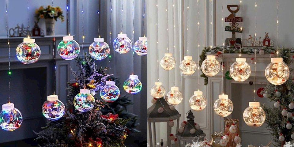 Trang trí cây thông noel bằng dây đèn led