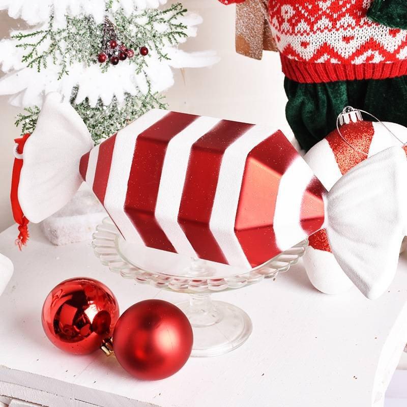 Kẹo treo giáng sinh cỡ đại 32x10cm trang trí noel