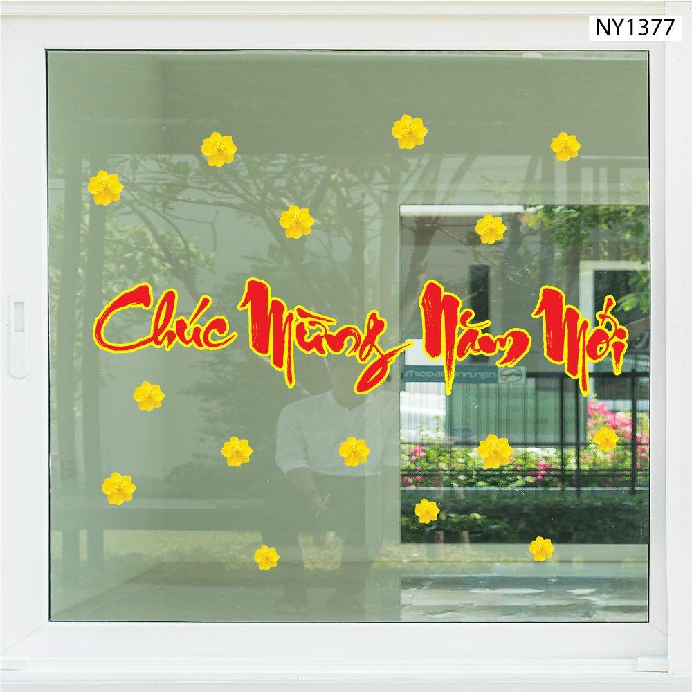 Decal Trang Trí Tết Chúc Mừng Năm Mới Mẫu 11
