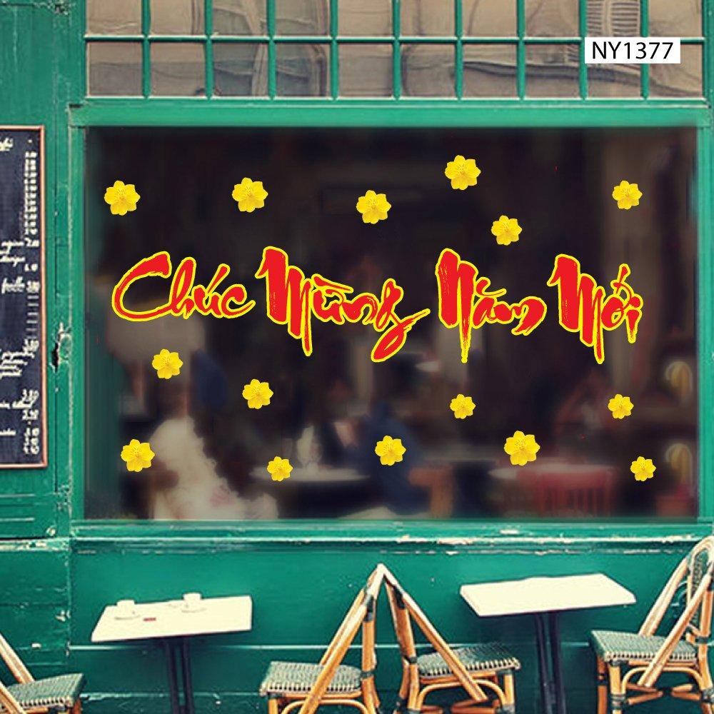Decal Trang Trí Tết Chúc Mừng Năm Mới Mẫu 11