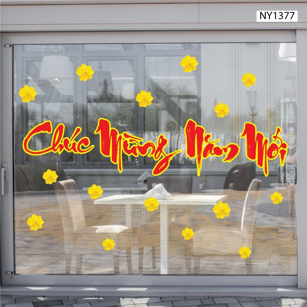 Decal Trang Trí Tết Chúc Mừng Năm Mới Mẫu 11