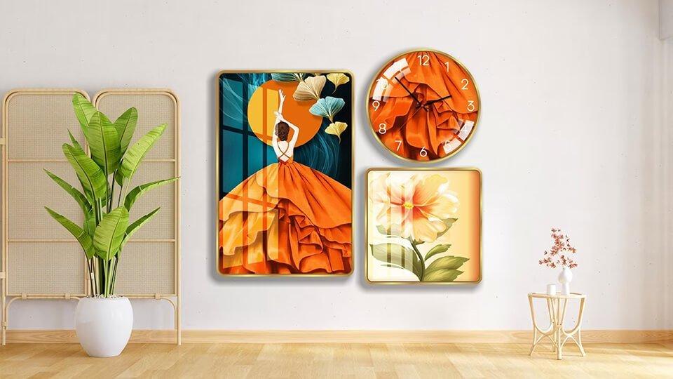 Mẫu đồng hồ treo tường hiện đại đẹp nhất tại Lala mẫu 1