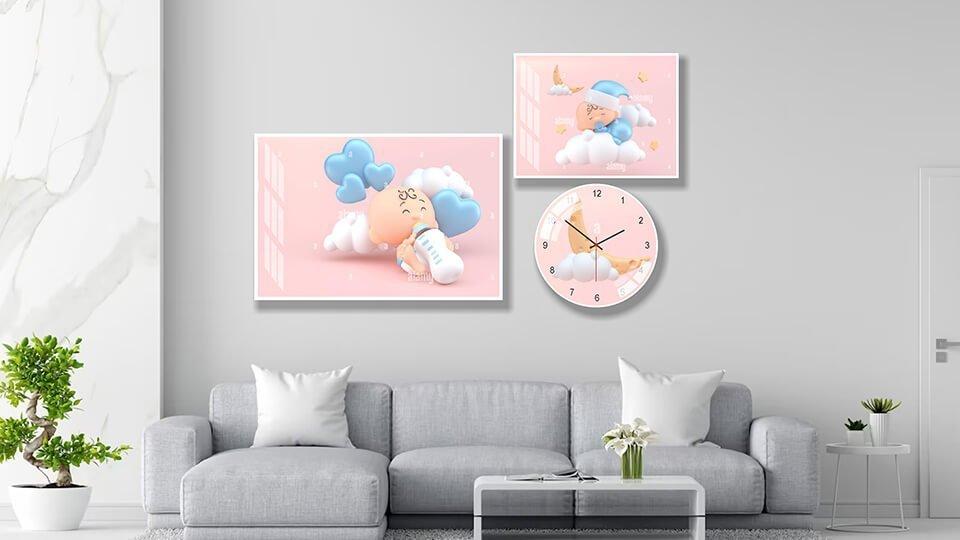 Mẫu tranh đồng hồ treo tường đẹp nhất tại Lala mẫu 5