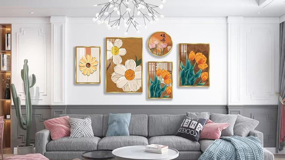 Mẫu tranh đồng hồ treo tường đẹp nhất tại Lala mẫu 2
