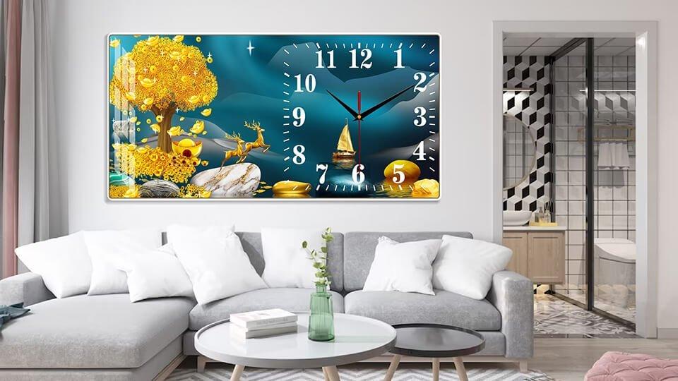 Mẫu tranh đồng hồ treo tường đẹp nhất tại Lala mẫu 3