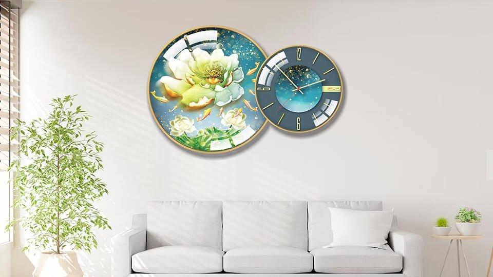 Mẫu tranh đồng hồ treo tường đẹp nhất tại Lala mẫu 4