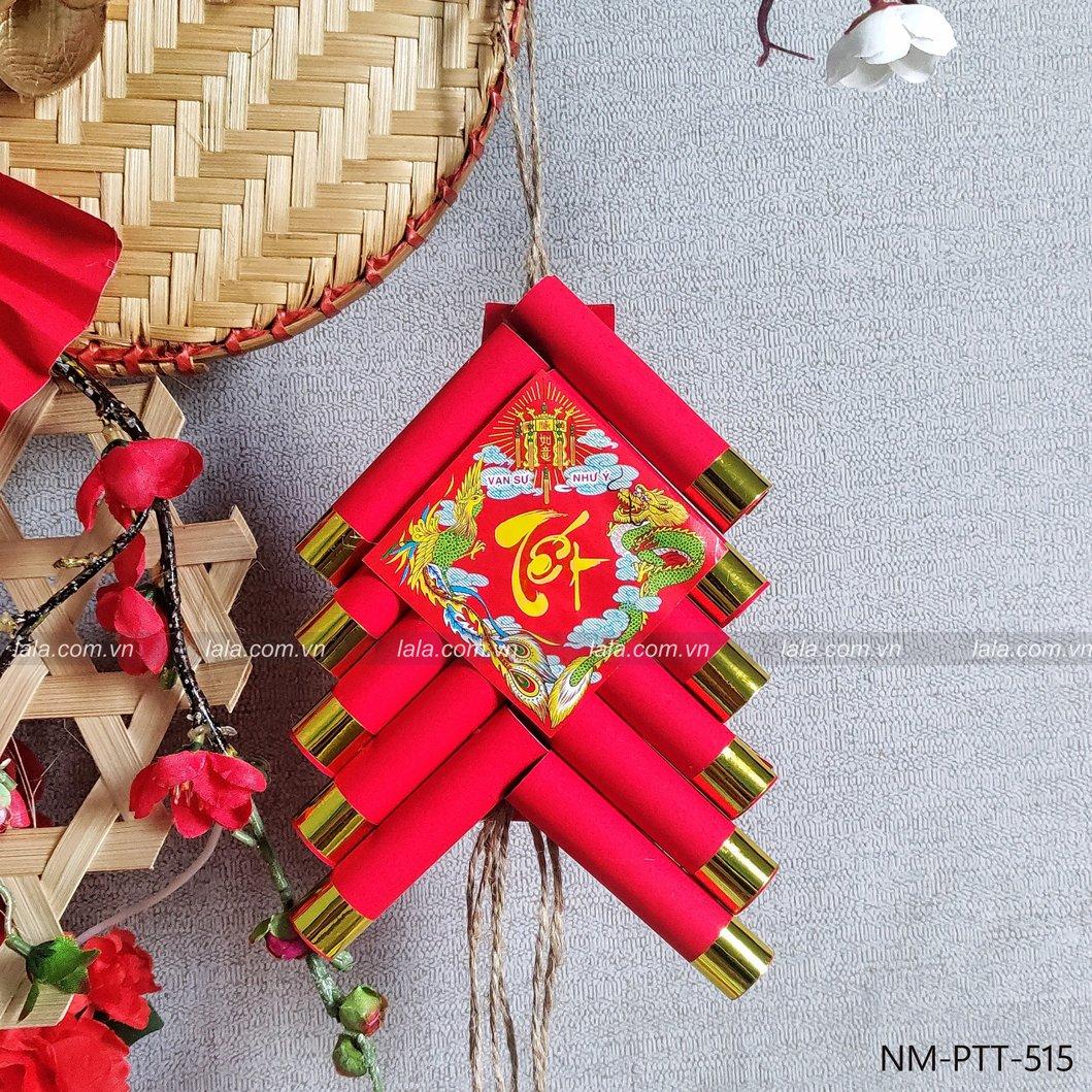 Dây pháo giấy chữ tết 20cm trang trí tết