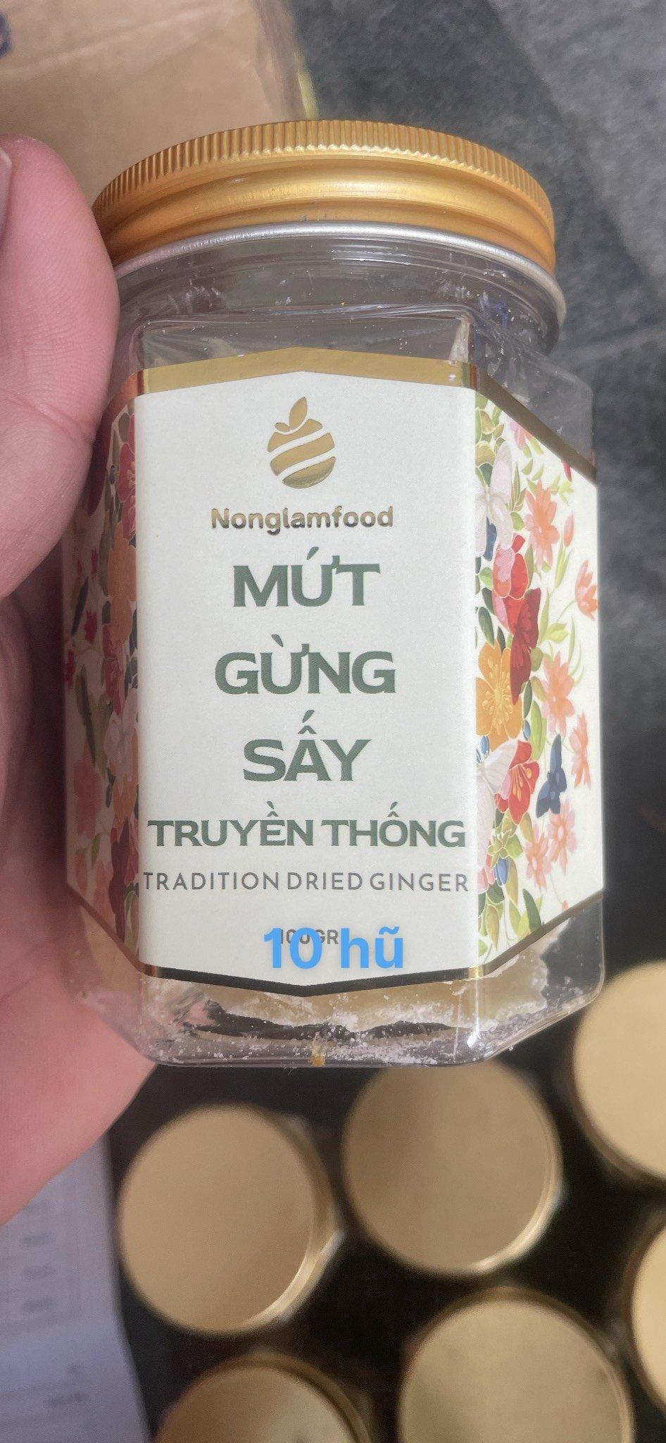 Mứt gừng sấy truyền thống 100g