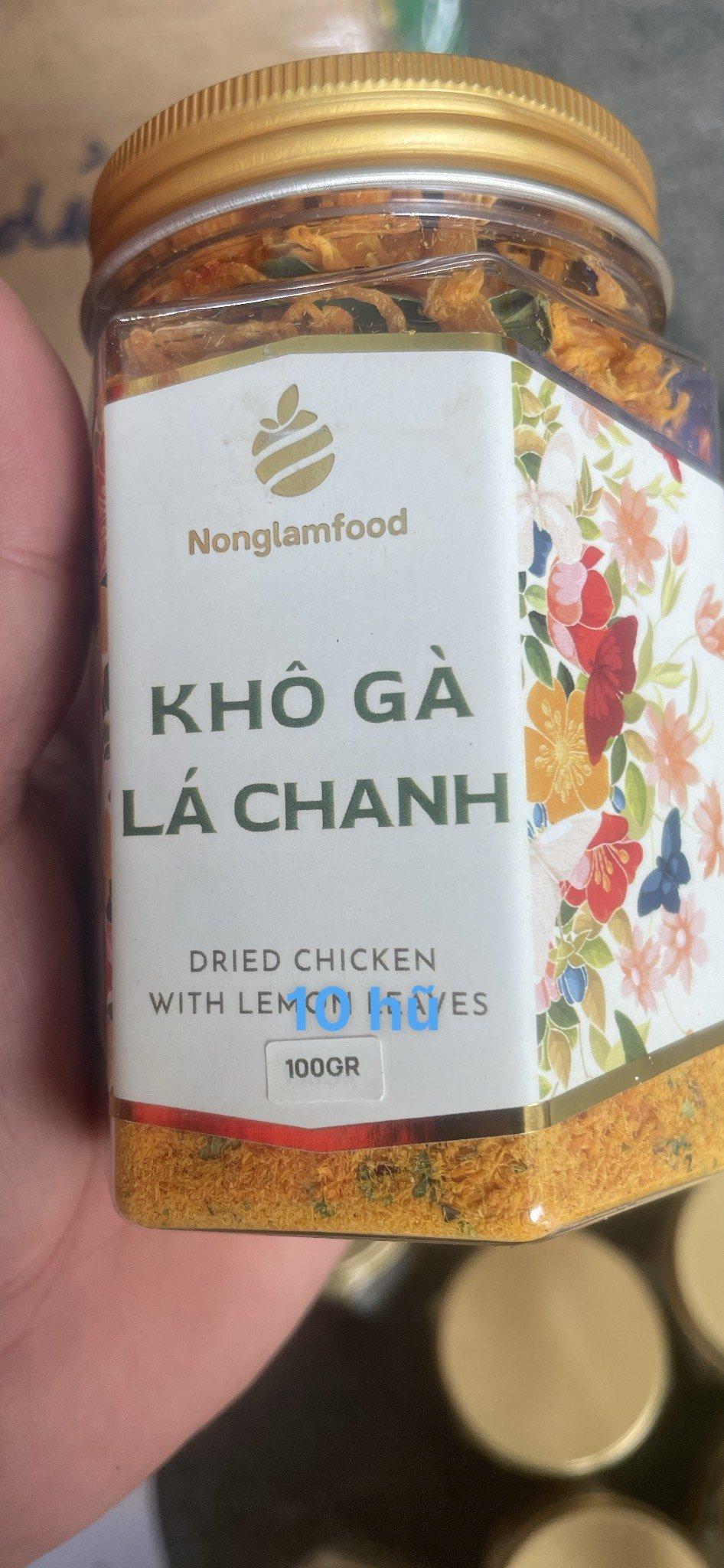 Khô gà lá chanh 100g