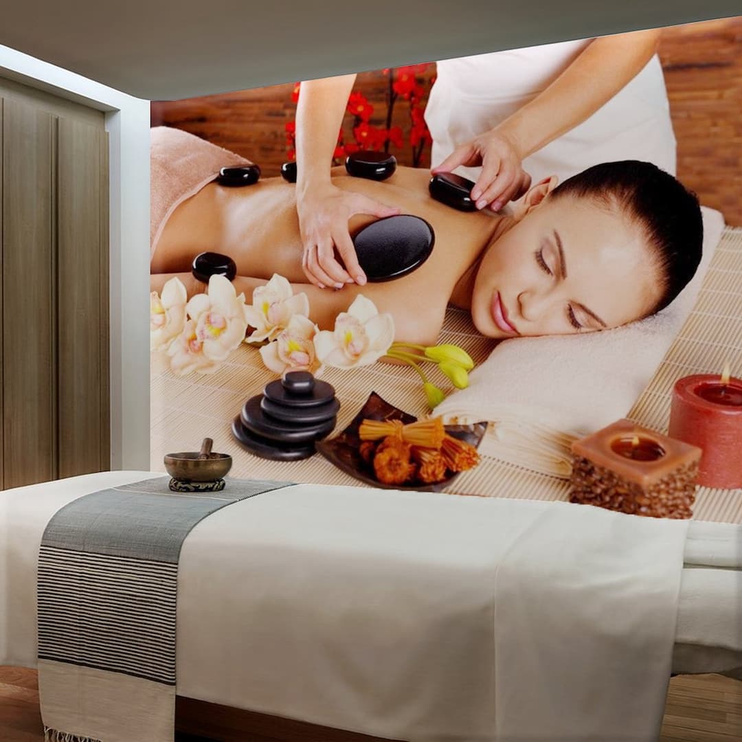 Tranh Dán Tường Spa Nằm Thư Giãn 6