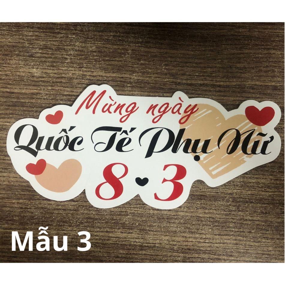 Bảng cắm hoa 8/3