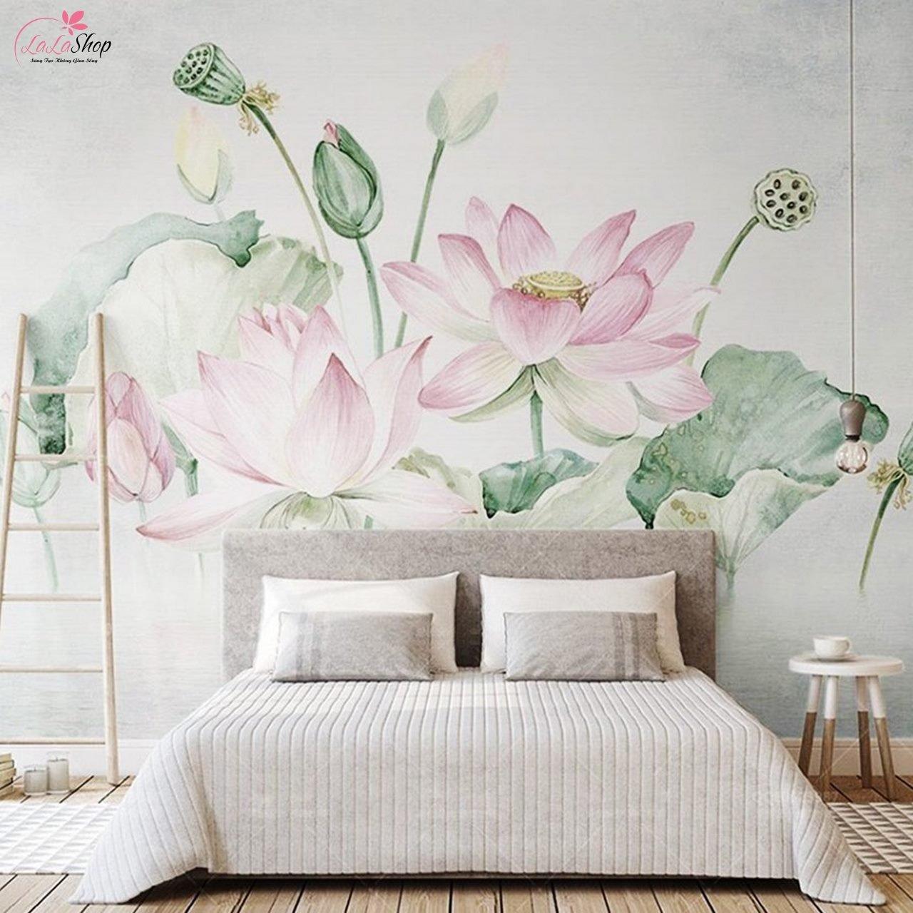 Mẫu tranh dán tường phòng ngủ cho không gian thêm tinh tế