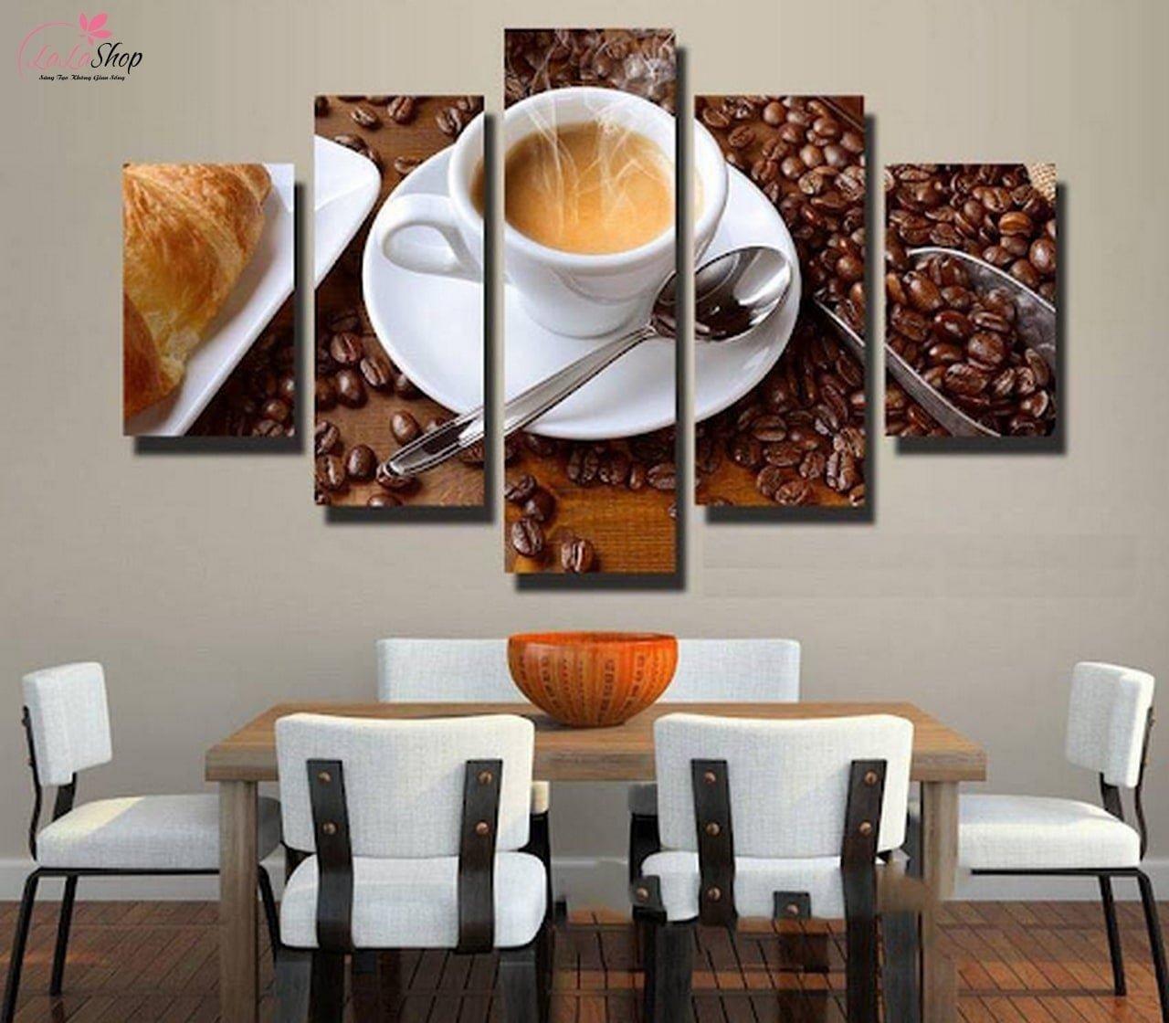Tranh slogan quán cafe - Tranh treo tường quán cafe đẹp