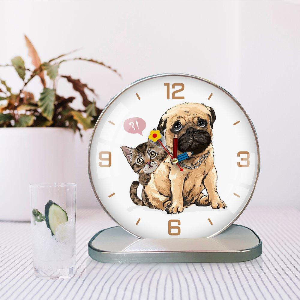 Tranh Đồng Hồ Để Bàn Vintage Pet Cưng