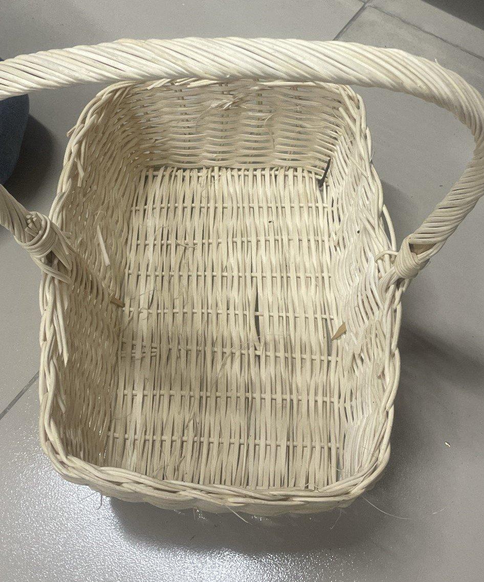Giỏ cắm hoa tren handmade chữ nhật