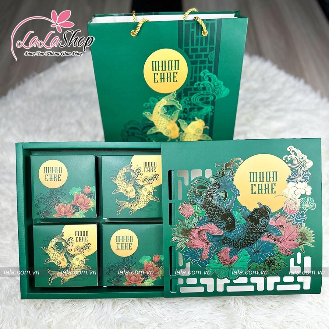 Hộp 4 Bánh Trung Thu Tết Bình An Tân Dân Lợi