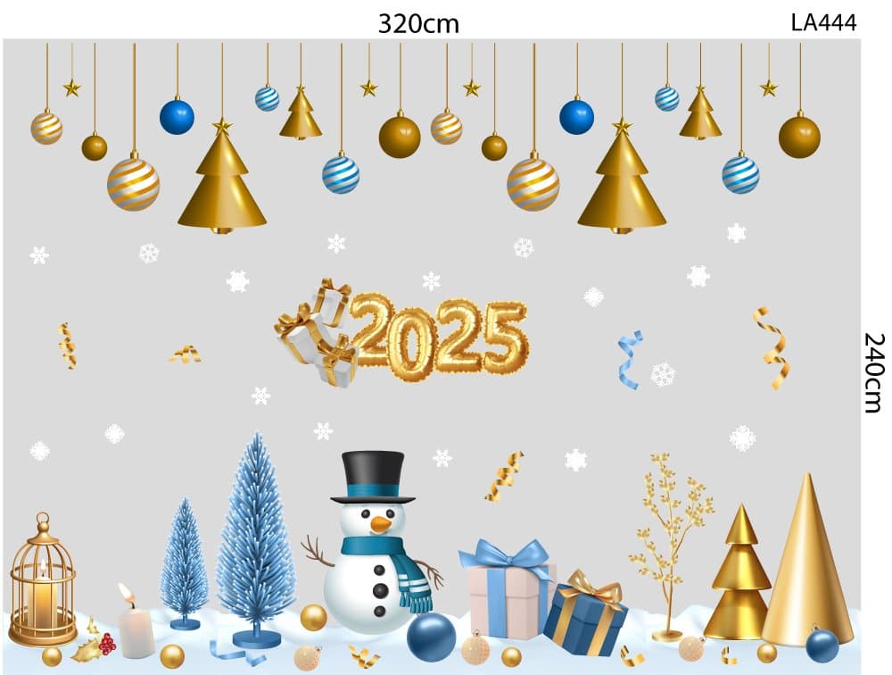 Combo Decal Trang Trí Noel Giáng Sinh An Lành 2025