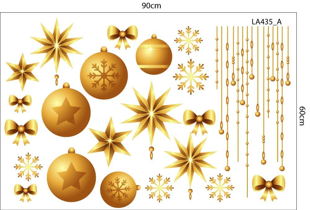 Combo Decal Trang Trí Noel Merry Christmas And Happy New Year 2025