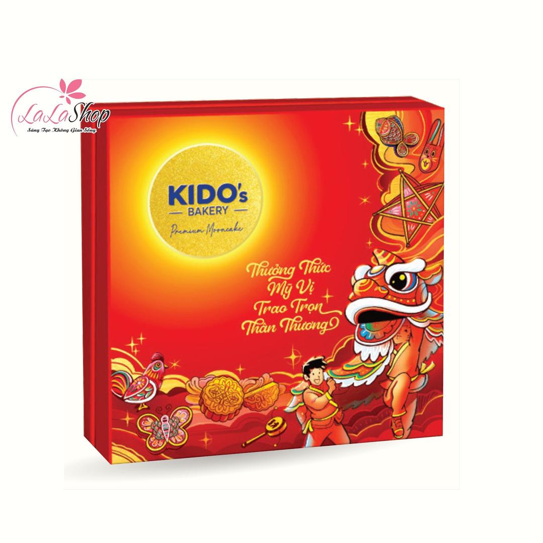 Hộp 4 Bánh Trung Thu Kido Mỹ Vị An Khang Đỏ (CB5)