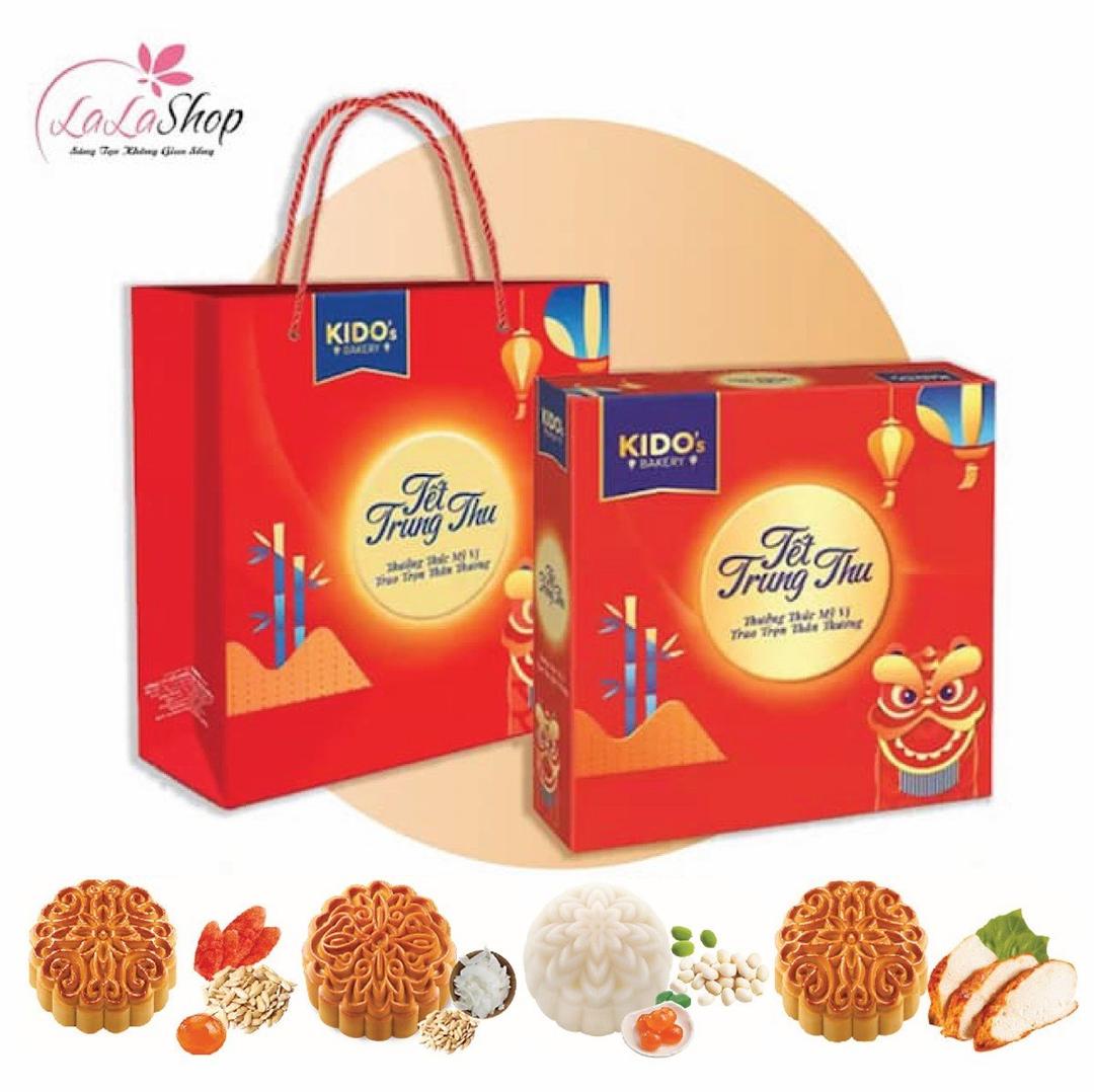 Hộp 4 Bánh Trung Thu Kido An Lạc