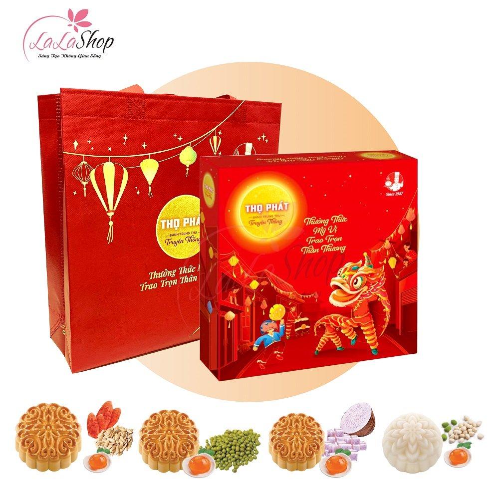 Hộp 4 Bánh Trung Thu Thọ Phát Nguyệt Cát