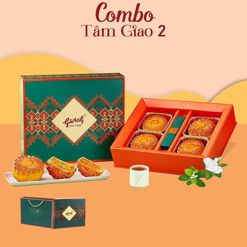 Hộp 4 Bánh Trung Thu Givral Tâm Giao 2