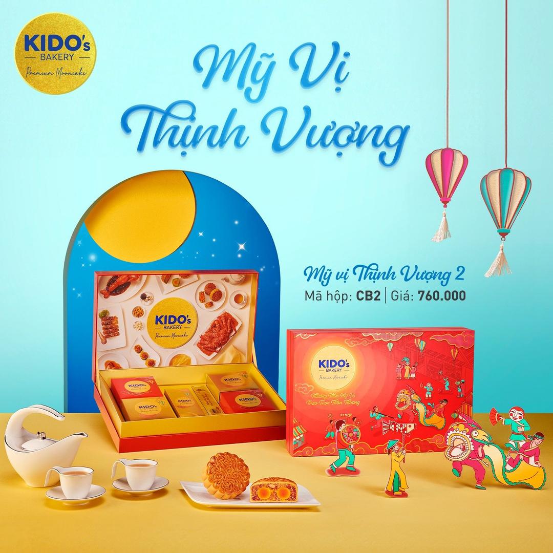 Hộp 4 Bánh Trung Thu Kido Mỹ Vị Thịnh Vượng 2 (CB2)