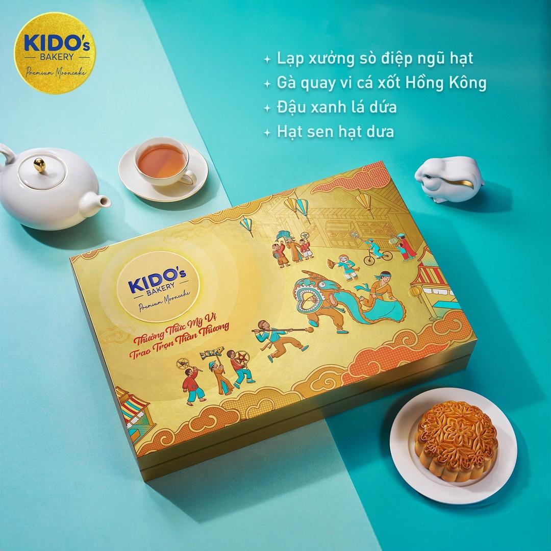 Hộp 4 Bánh Trung Thu Kido Mỹ Vị Thịnh Vượng 3 (CB3)