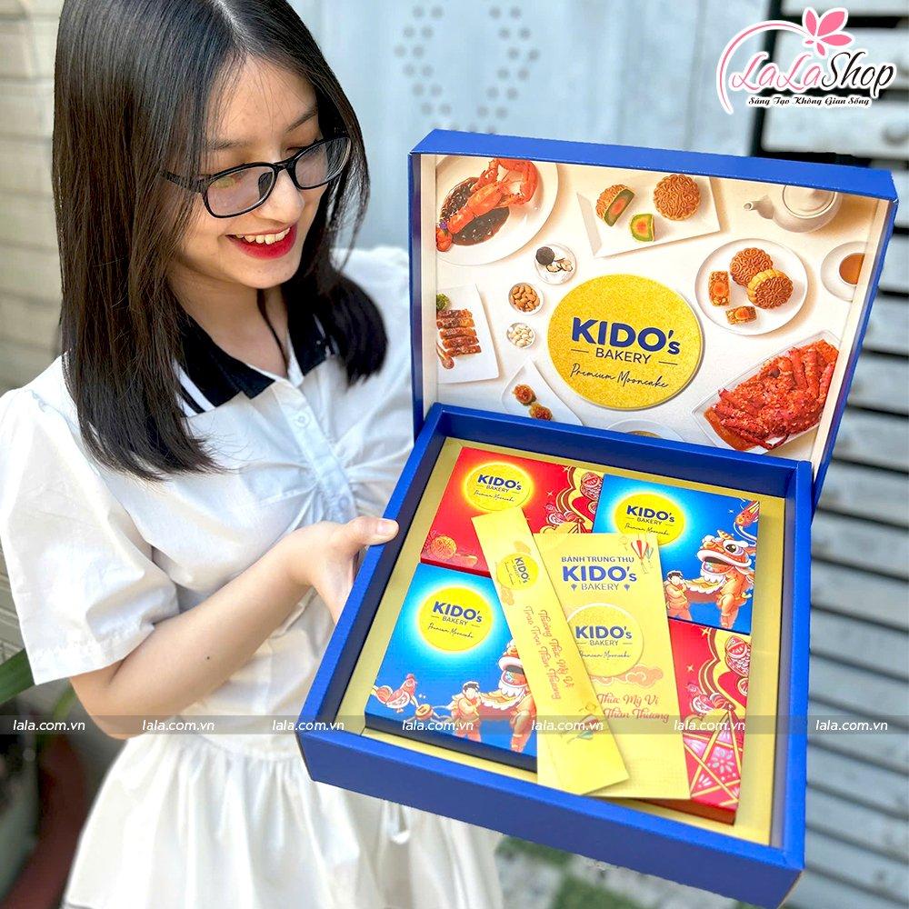 Hộp 4 Bánh Trung Thu Kido Mỹ Vị An Khang Xanh (CB4)