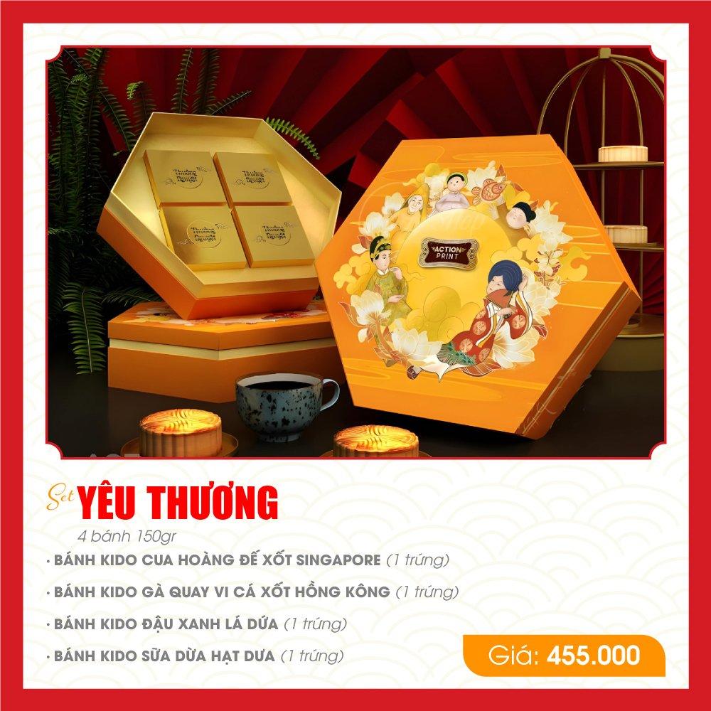 Hộp 4 bánh trung thu Kido Yêu Thương