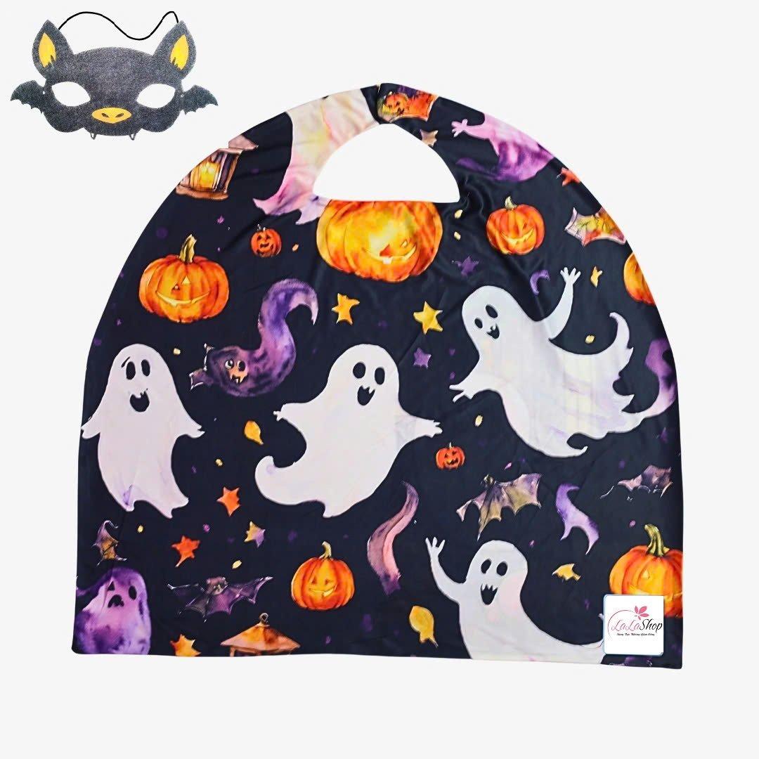 Áo Choàng Hóa Trang Halloween Kèm Mặt Nạ Những Hồn Ma Đáng Sợ