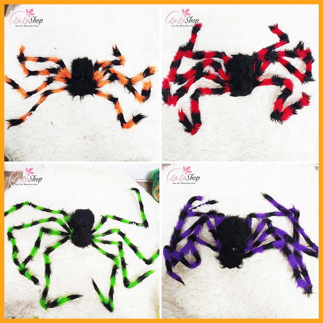 Phụ Kiện Trang Trí Halloween Nhện Đốm Nhiều Kích Thước (Màu Ngẫu Nhiên)