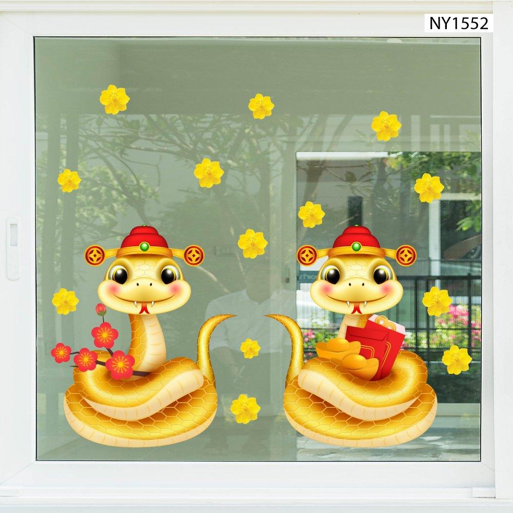 Decal trang trí tết mừng xuân Ất Tỵ 2025 Lì Xì Đỏ